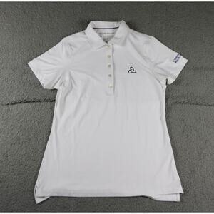 New Peter Millar Polo Small Womens White UPF 50 Sun Protection Golf